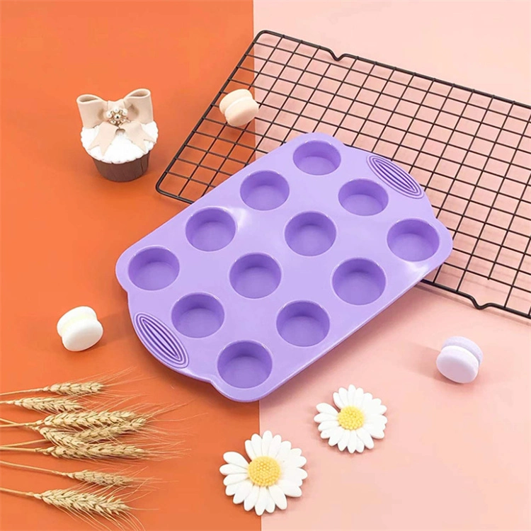 6PCS Silicone Bakeware Set Cake Tools Cookie Sheet Silicone Cake Molds Baking Pan Set for Muffin Loaf Bread Pizza