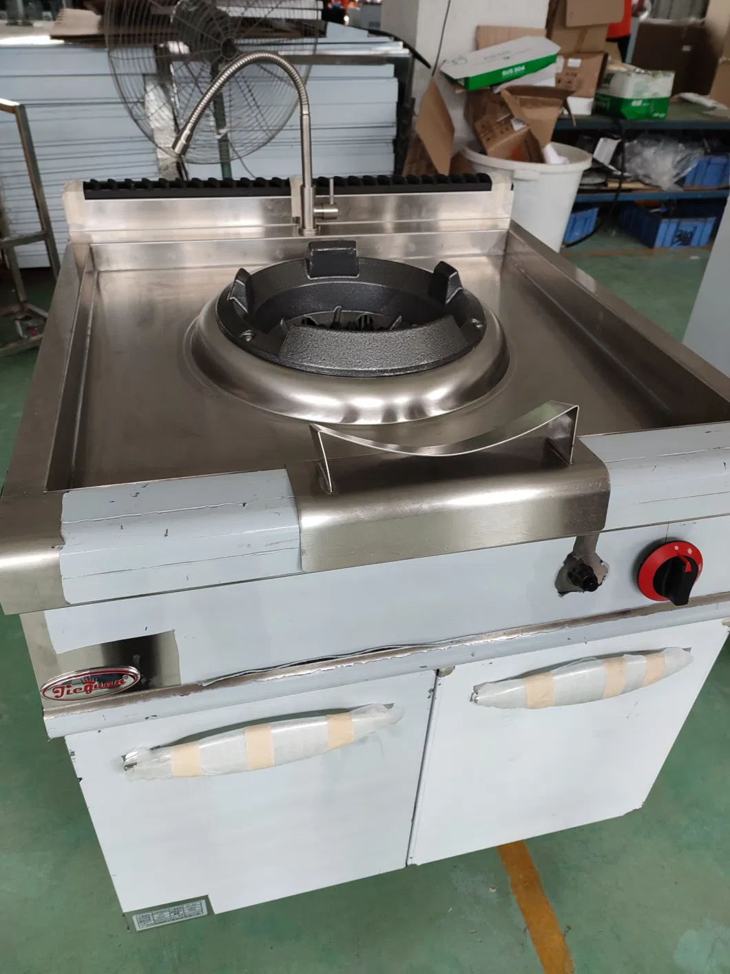 Commercial Freestanding Jieguan Western Gas Wok Gh-982