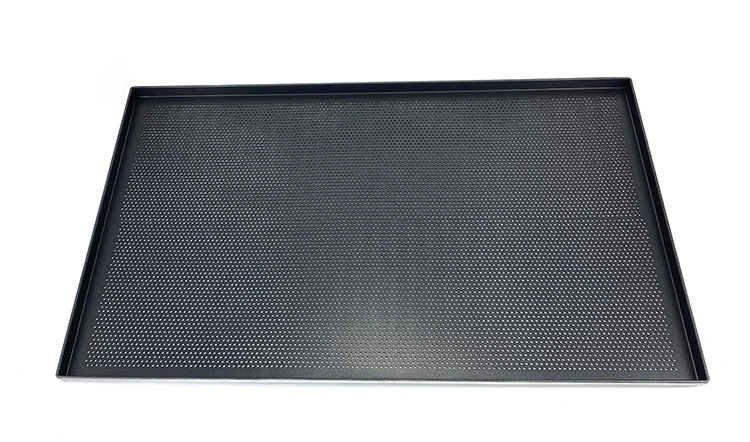 Custom 400*720mm Large Heavy Duty Aluminium Metal Perforated Non Stick Bread Cookies Cake Baking Sheet Oven Pan